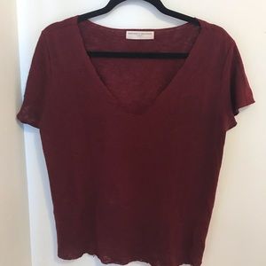 EUC dark red t-shirt